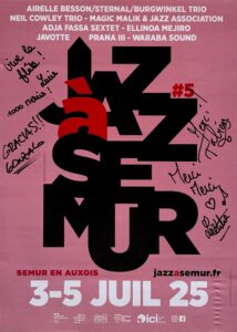 Affiche 2025 signée par les membres du groupe Javotte